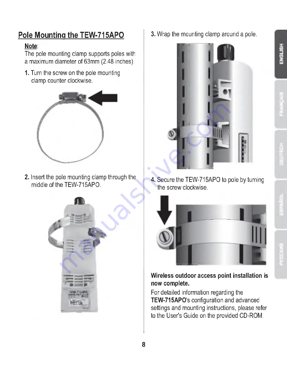 TRENDnet TEW-715APO Quick Installation Manual Download Page 9