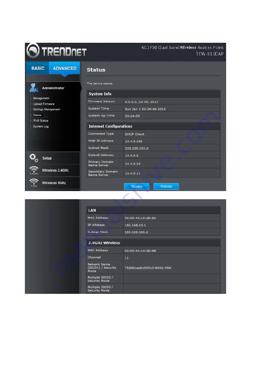 TRENDnet TEW-815DAP Скачать руководство пользователя страница 21