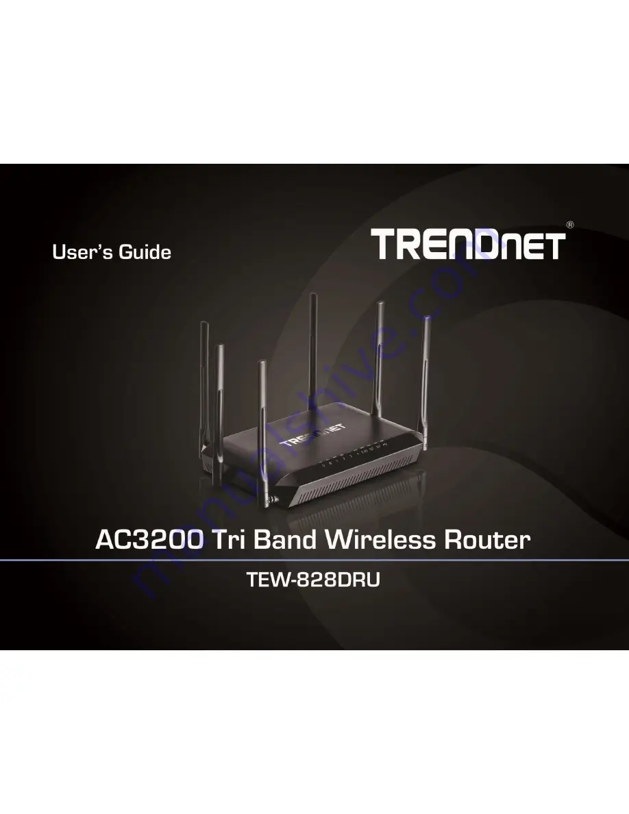 TRENDnet TEW-828DRU User Manual Download Page 1