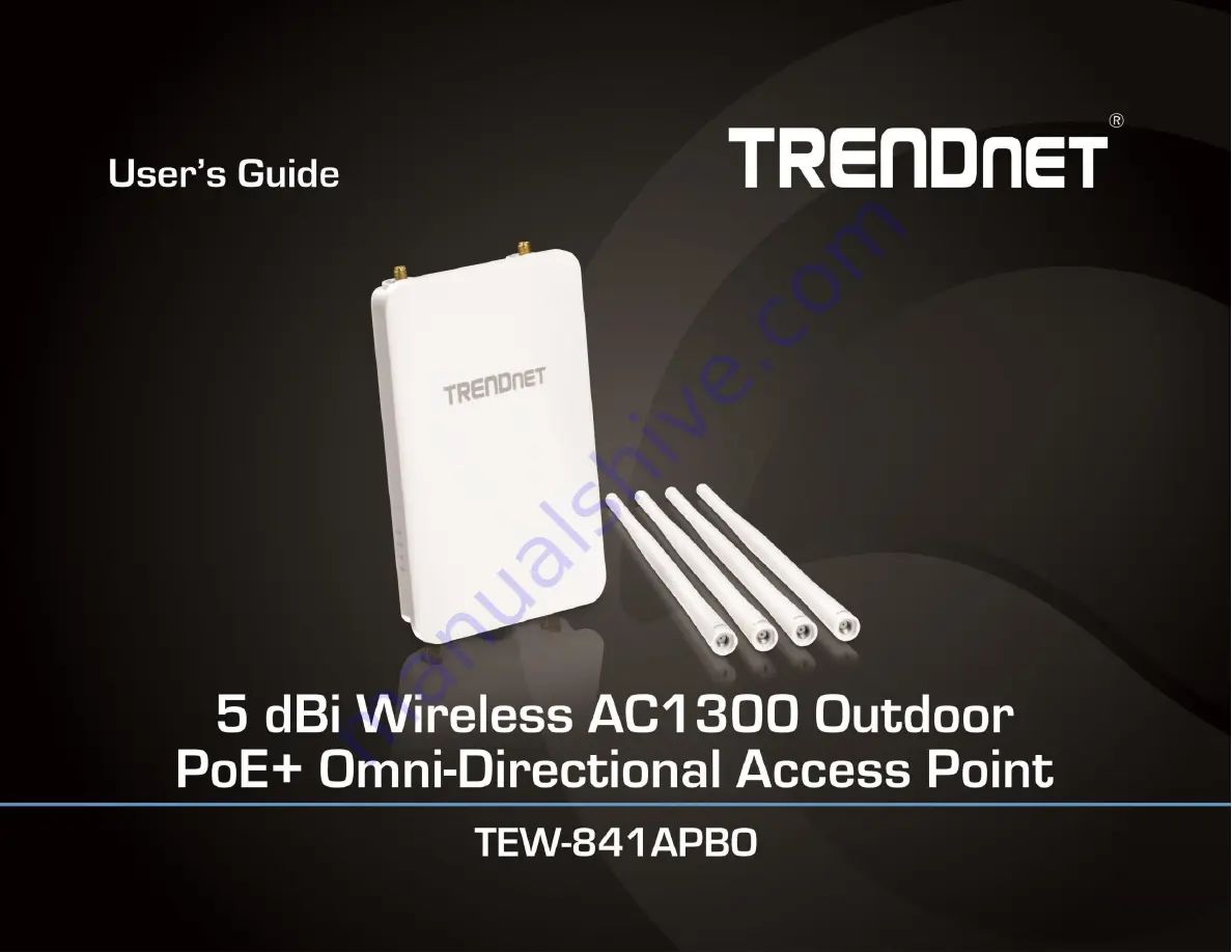 TRENDnet TEW-841APBO User Manual Download Page 1