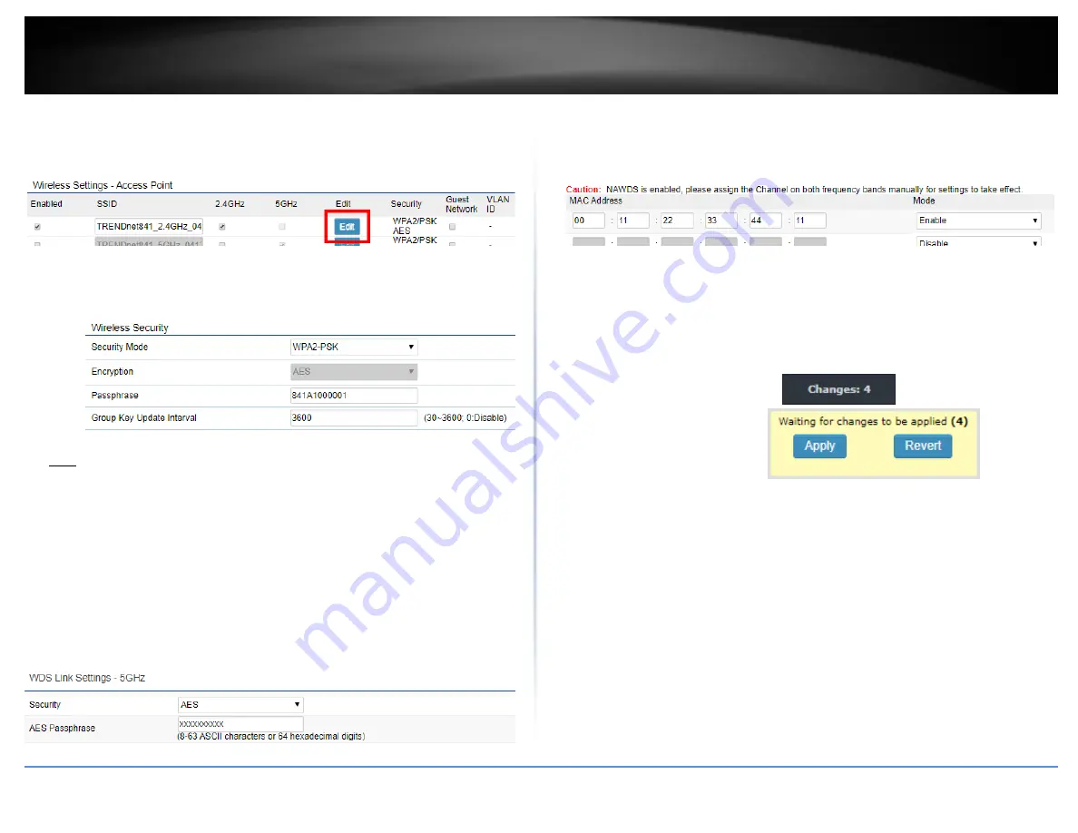 TRENDnet TEW-841APBO Скачать руководство пользователя страница 20