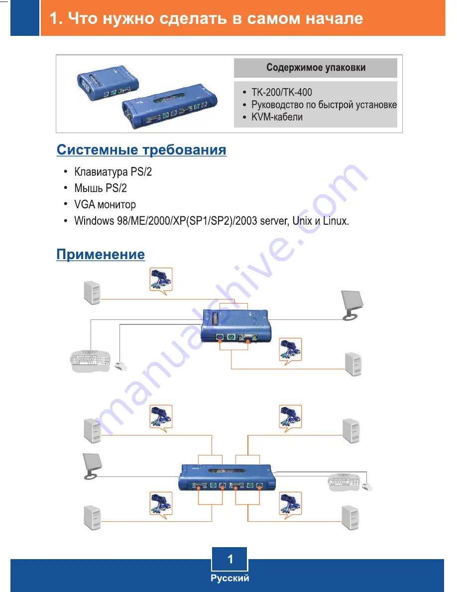 TRENDnet TK-200K (Russian)  Download Page 3