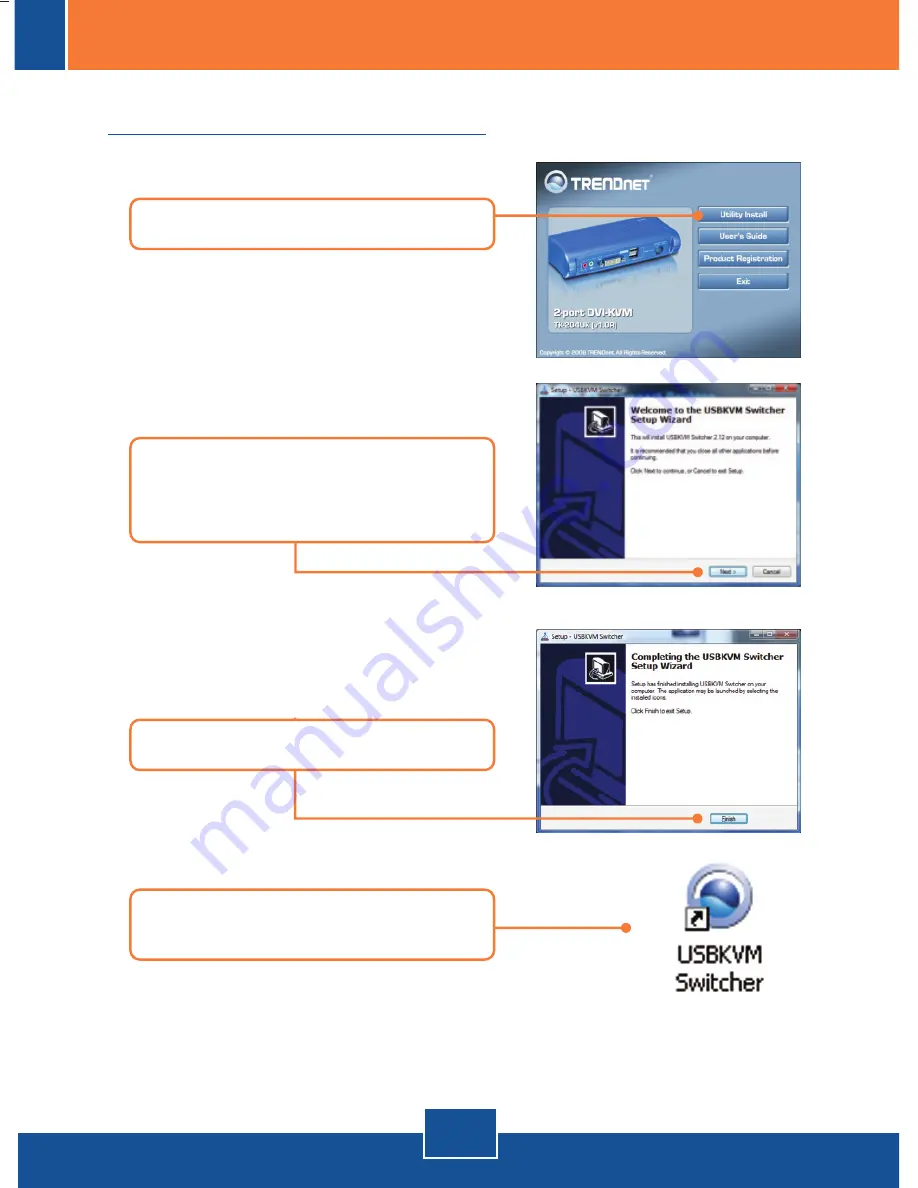 TRENDnet TK-204UK - DVI USB KVM Switch (German) Quick Installation Manual Download Page 7