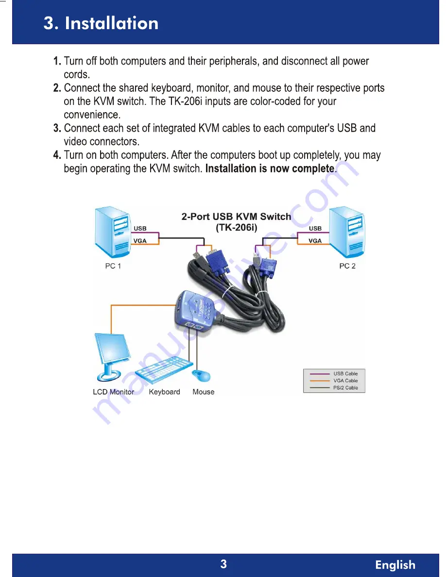 TRENDnet TK-206i Quick Installation Manual Download Page 5