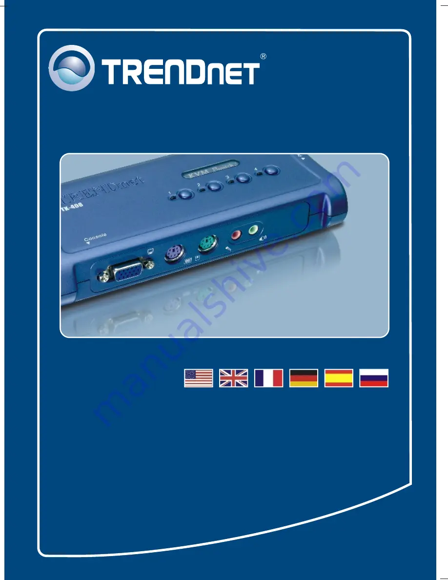 TRENDnet TK-408K (Spanish) Guía De Instalación Rápida Download Page 1