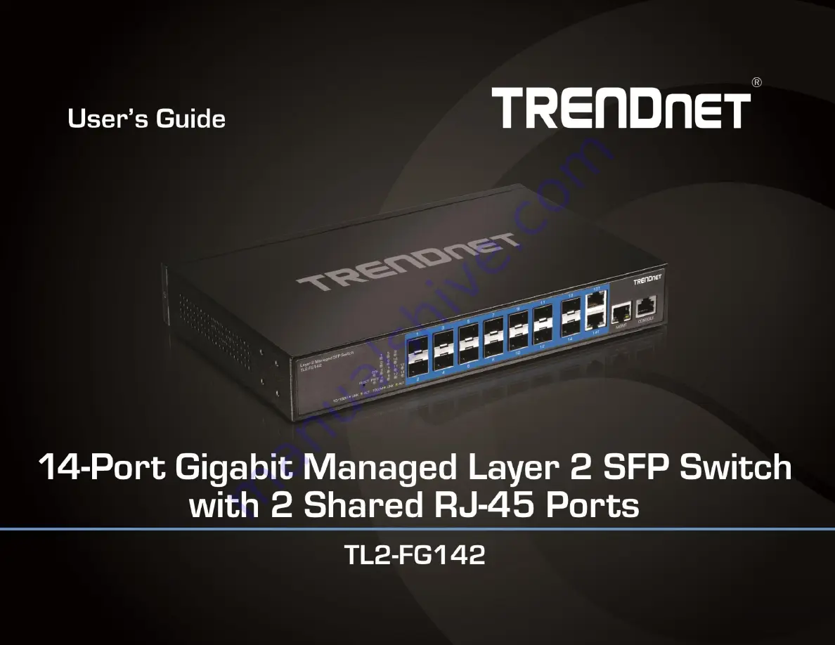 TRENDnet TL2-FG142 User Manual Download Page 1