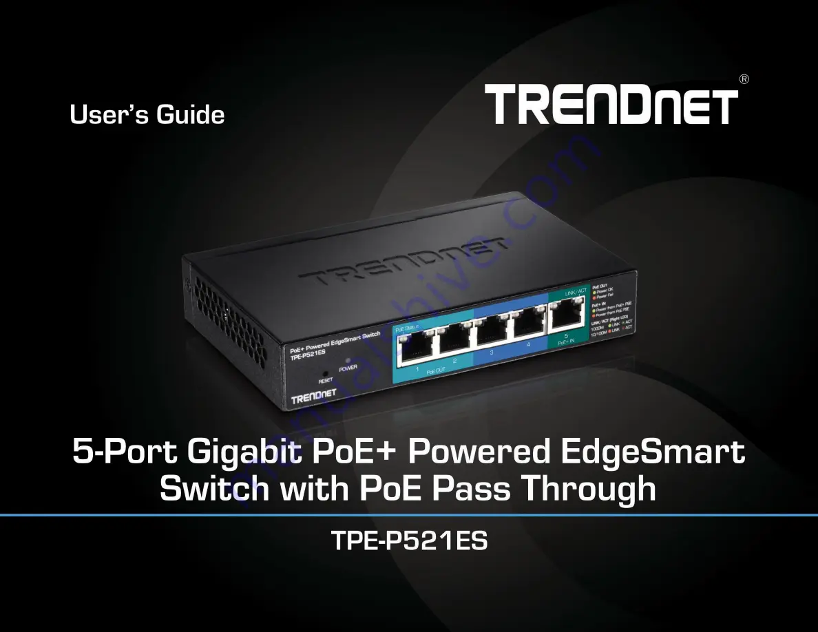 TRENDnet TPE-P521ES User Manual Download Page 1