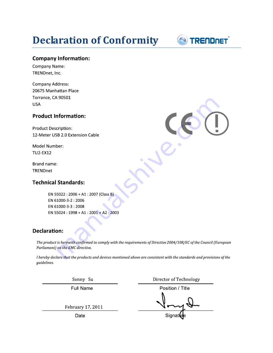 TRENDnet TU2-EX12 - Скачать руководство пользователя страница 9