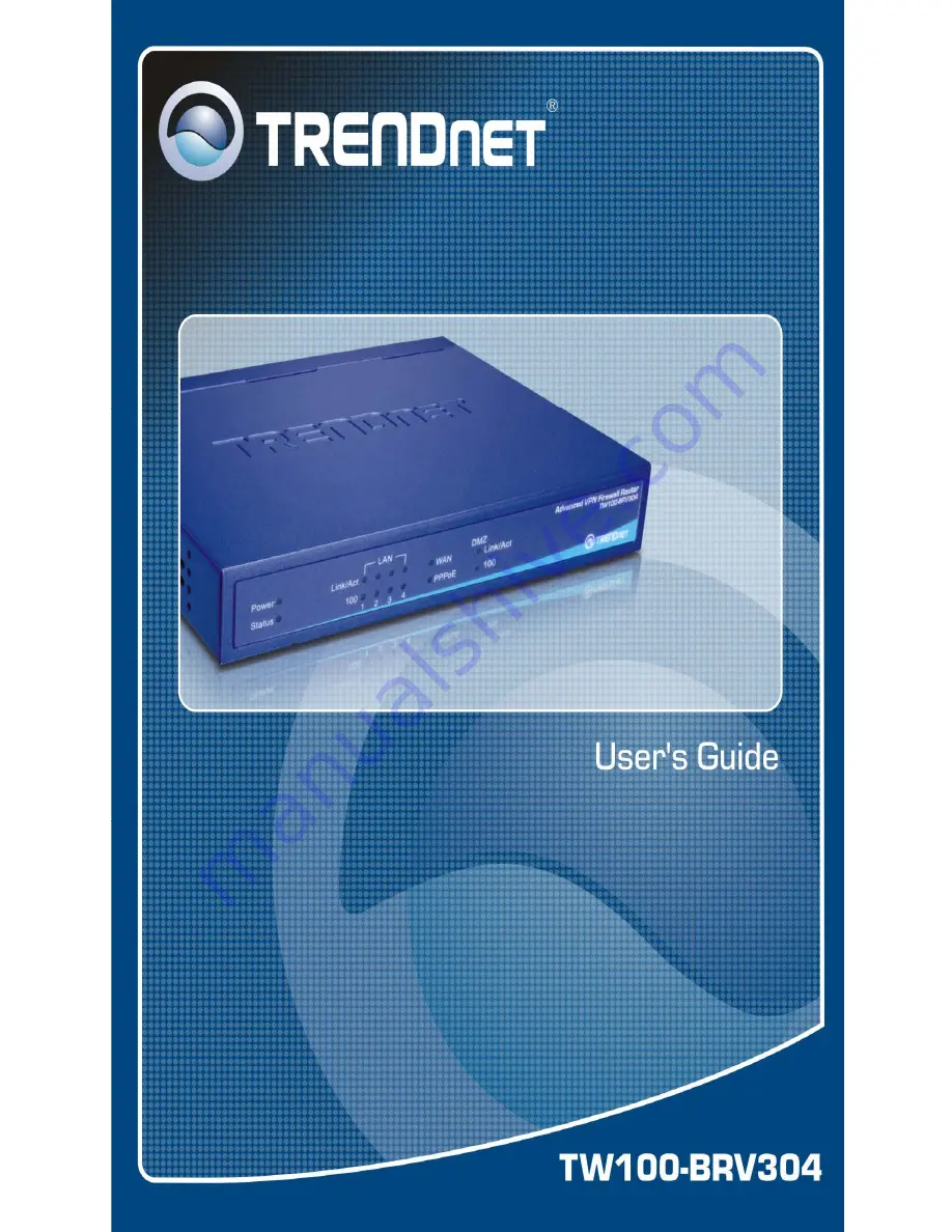 TRENDnet TW100-BRV304 SHEETS User Manual Download Page 1