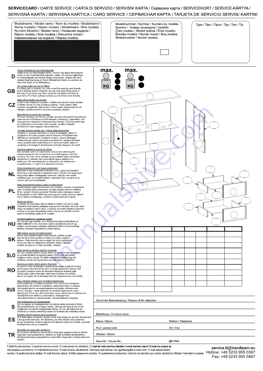 Trendteam BLANSHE 2122-864-C9 Скачать руководство пользователя страница 2