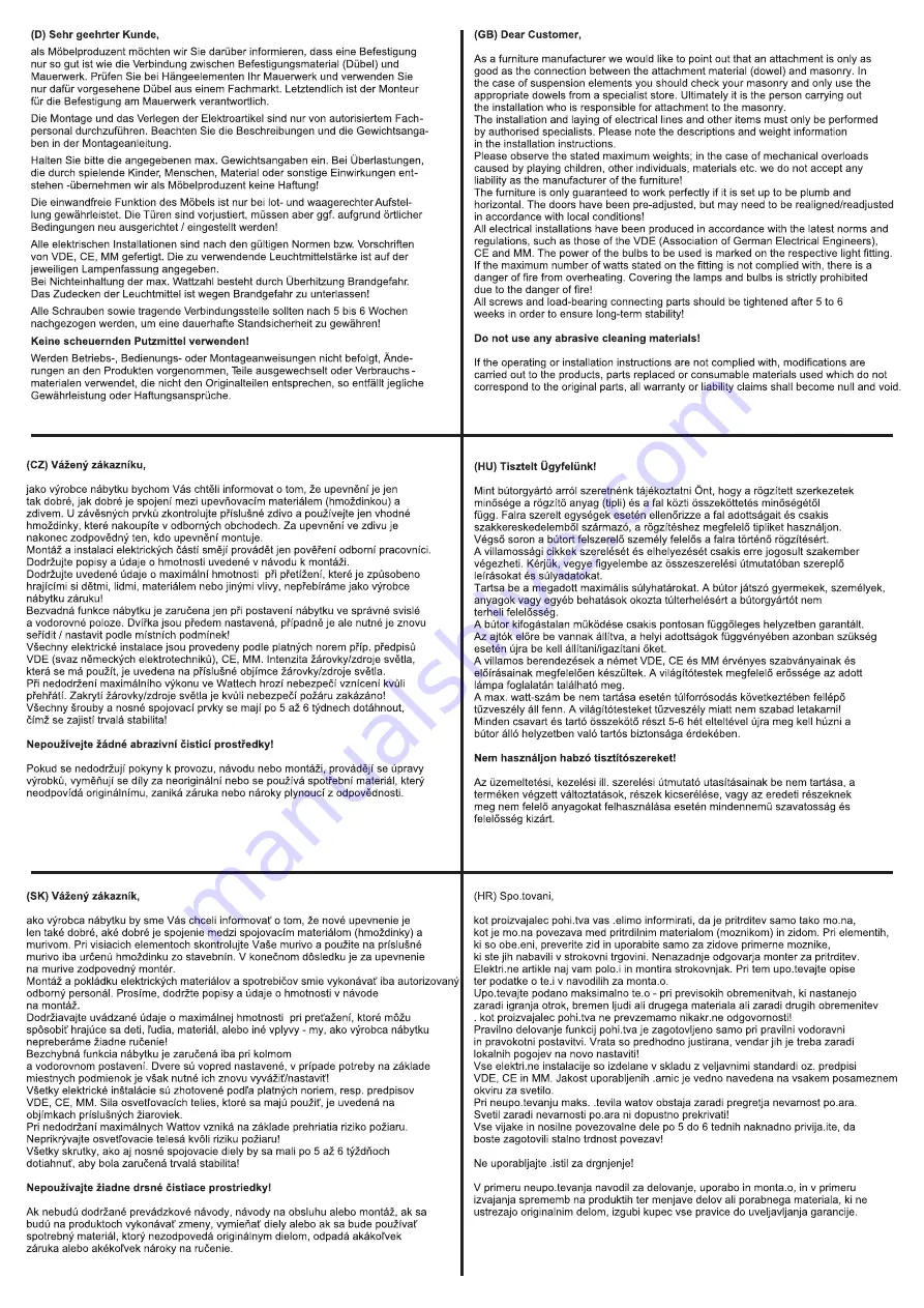 Trendteam SKY 1525-801-01 Installation Instruction Download Page 14