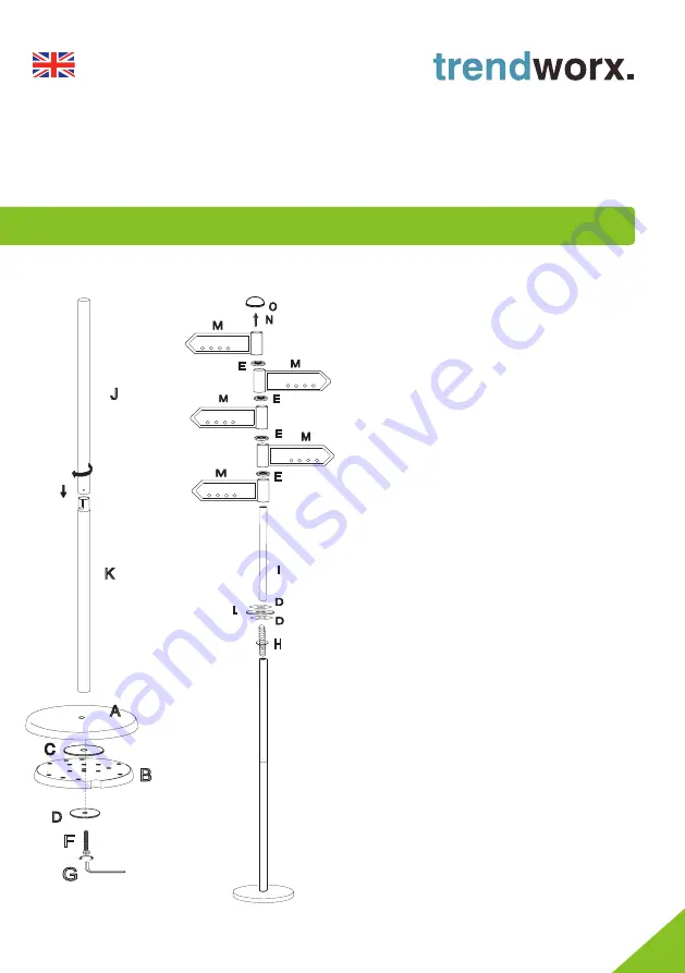 Trendworx Crossroads Instruction Manual Download Page 3