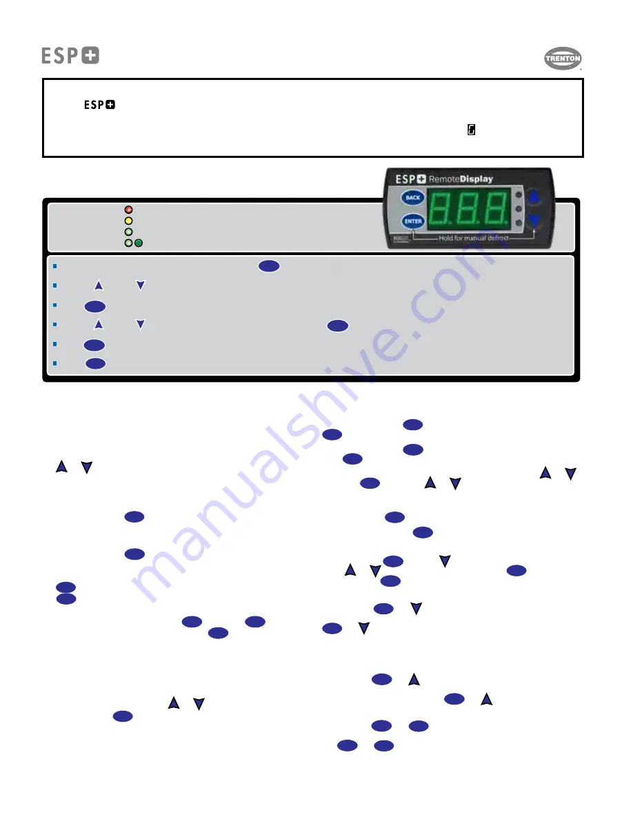 Trenton ESP+ Operating Instructions Manual Download Page 2