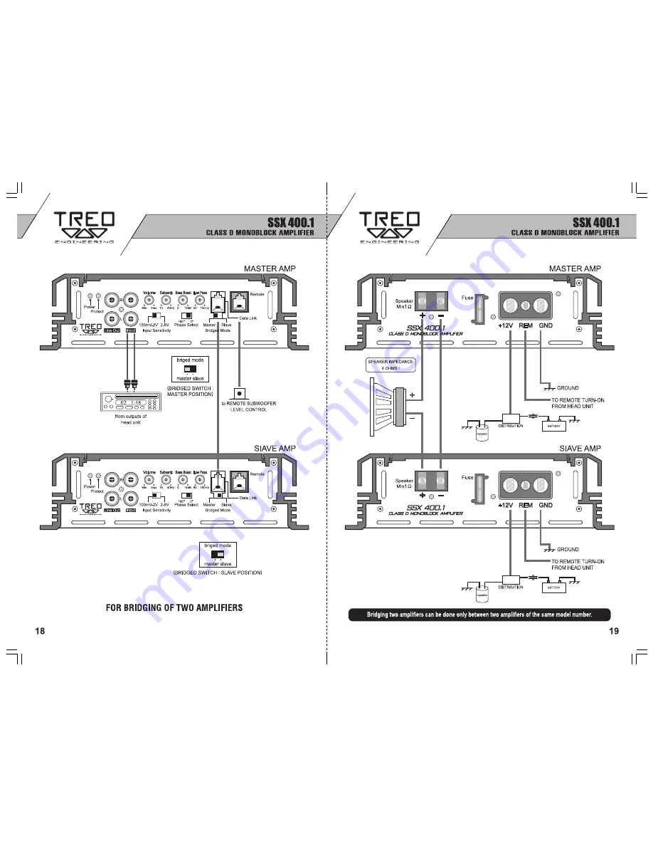 Treo Engineering SSX 100.2 Installation And Operating Instructions Manual Download Page 11