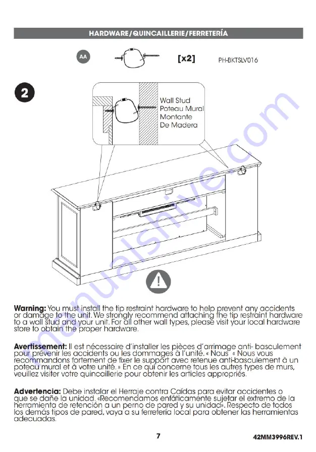 Tresanti ClassicFlame 42IF442FGL Manual Download Page 7