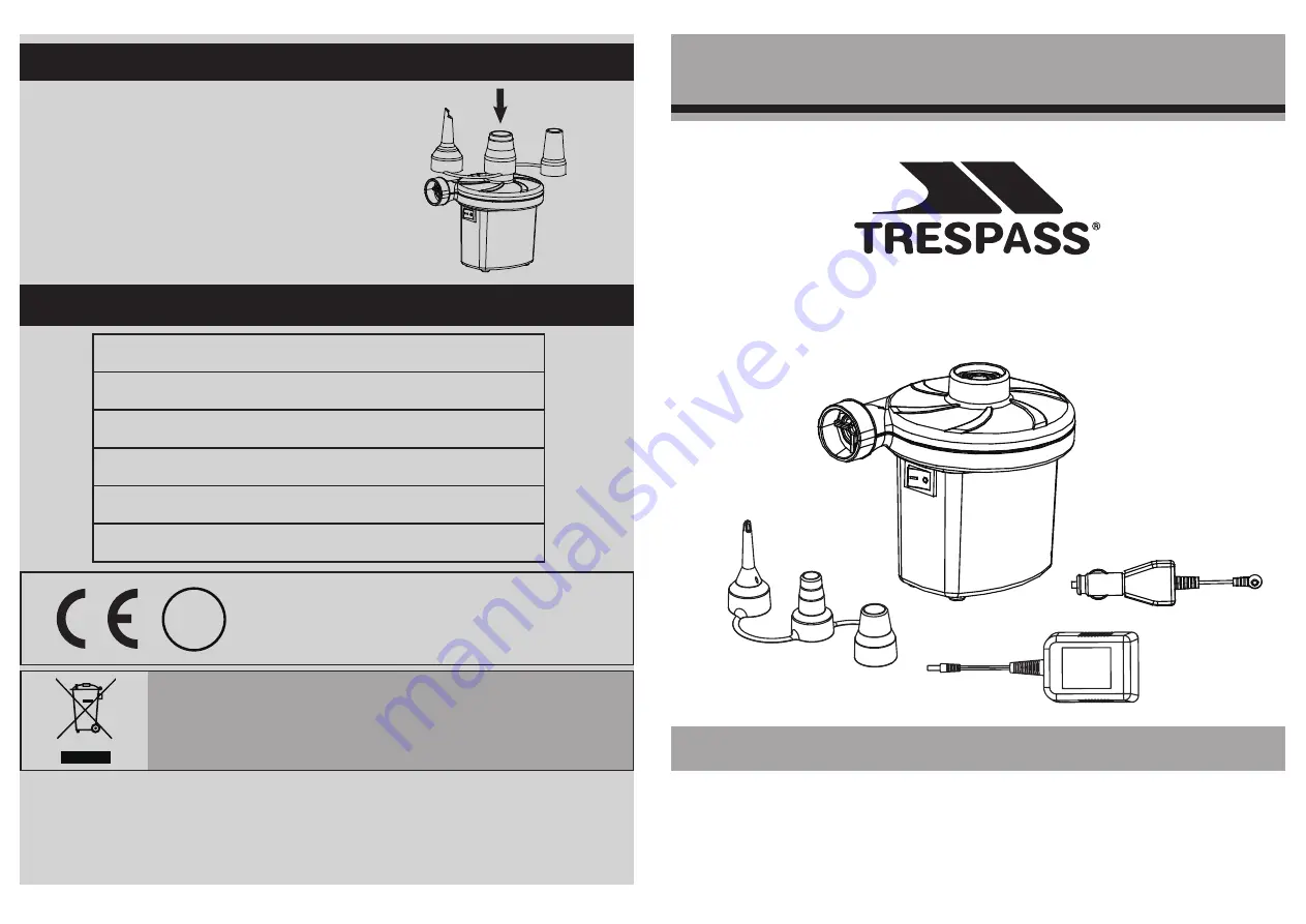 TRESPASS HT-198 Use Instructions Download Page 1