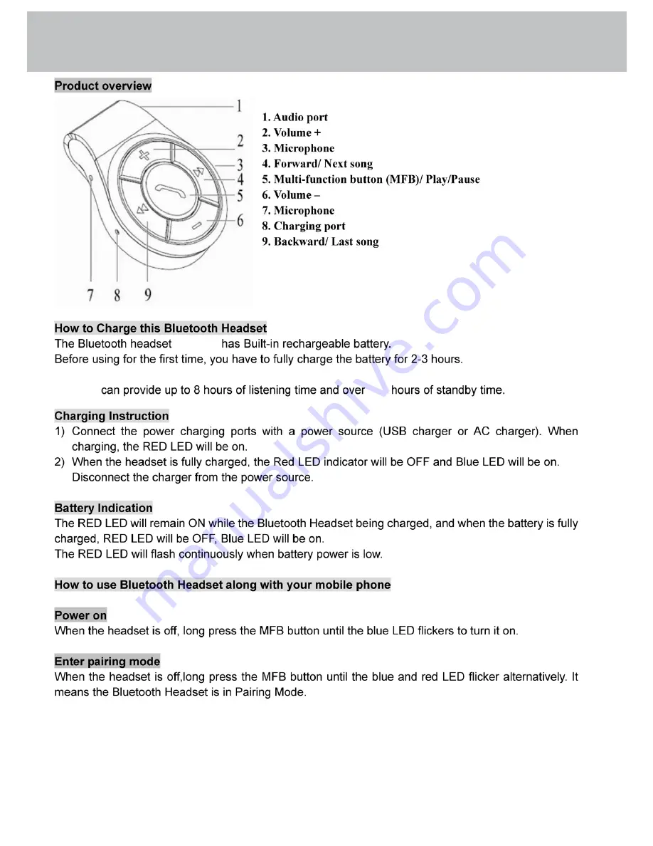 Trevi CP 1250BT User Manual Download Page 6