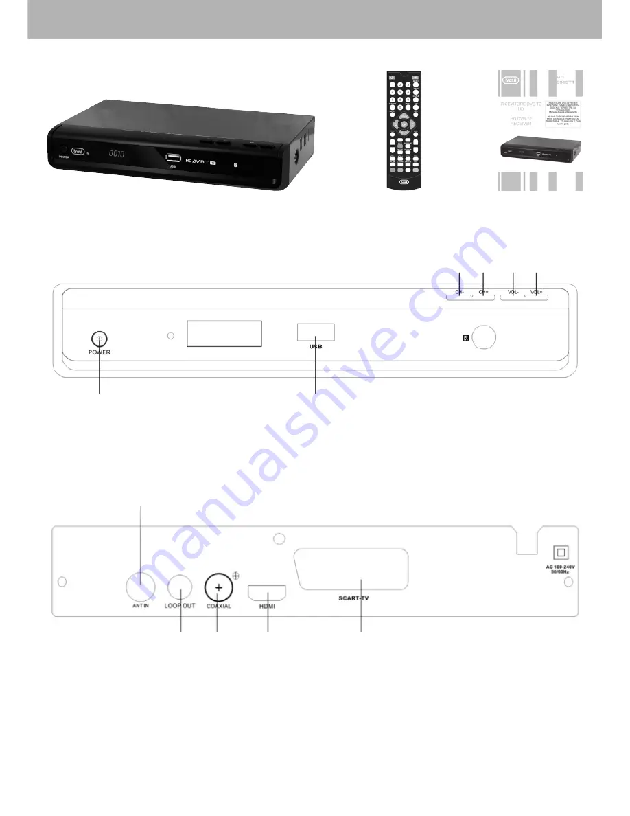 Trevi DVB-T2 HD 3385 TT Instruction Manual Download Page 3