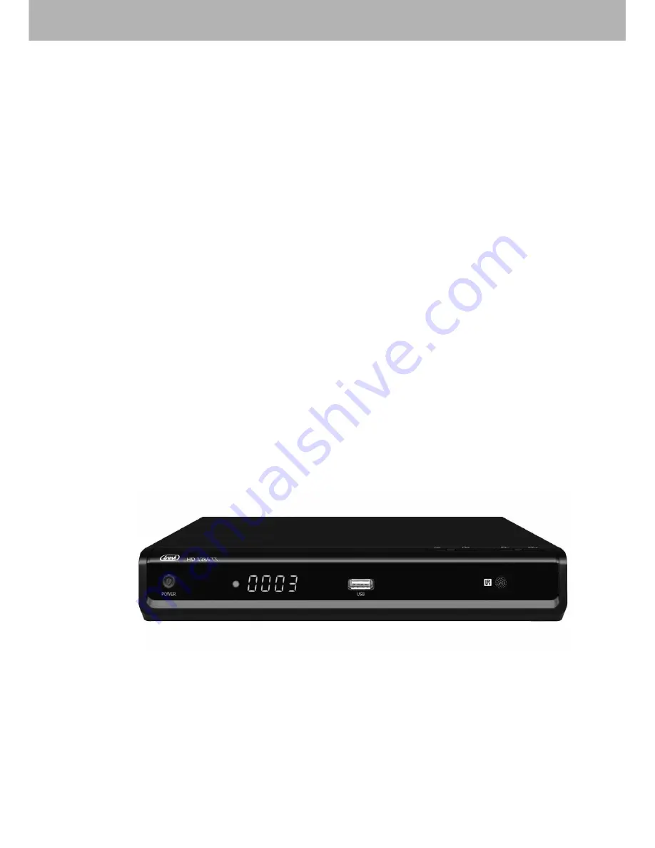 Trevi DVB-T2 HD 3385 TT Instruction Manual Download Page 15