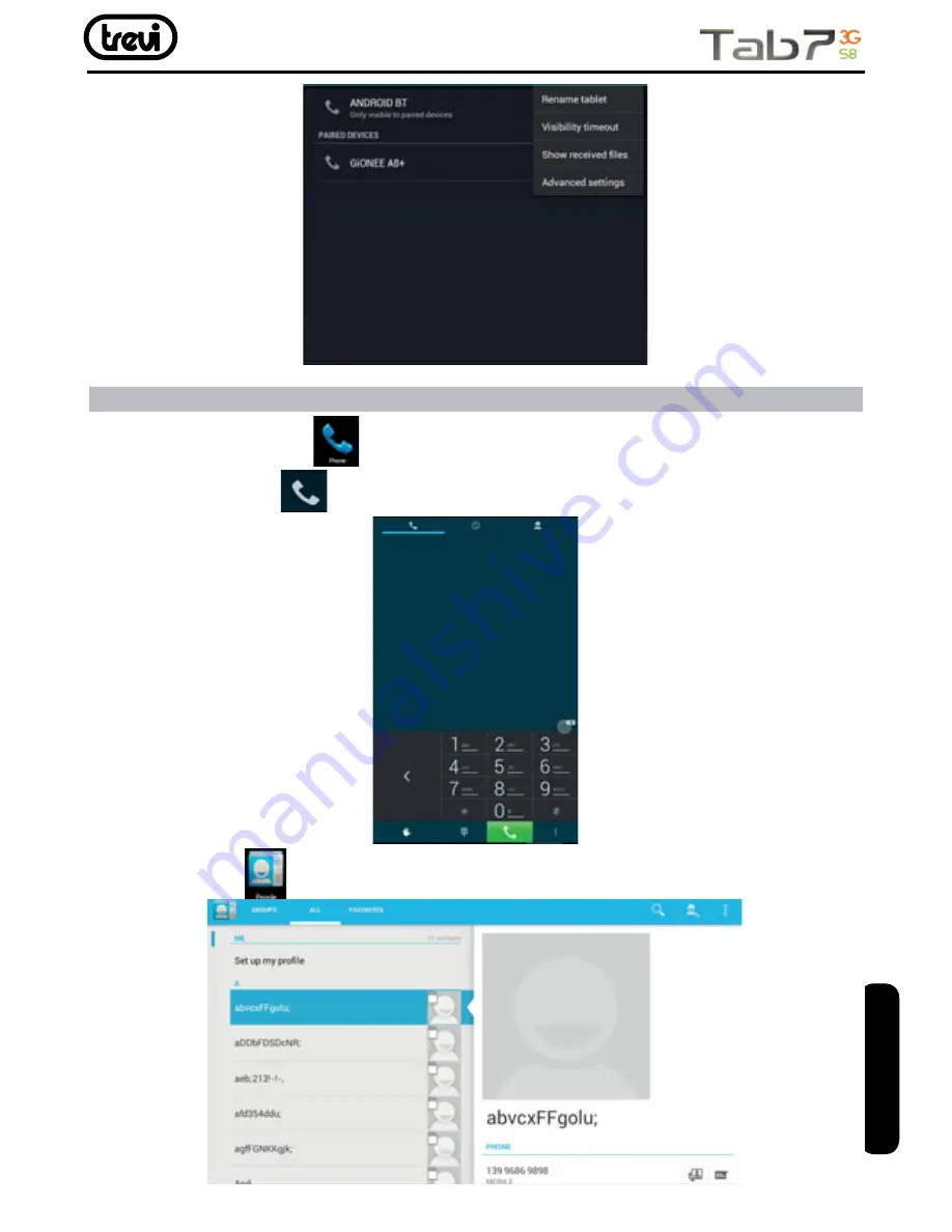 Trevi Tab 7 3G S8 Скачать руководство пользователя страница 81