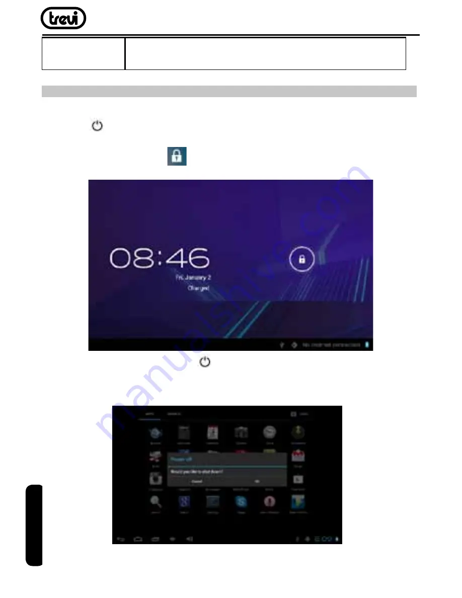 Trevi TAB 7 3G V8 User Manual Download Page 32