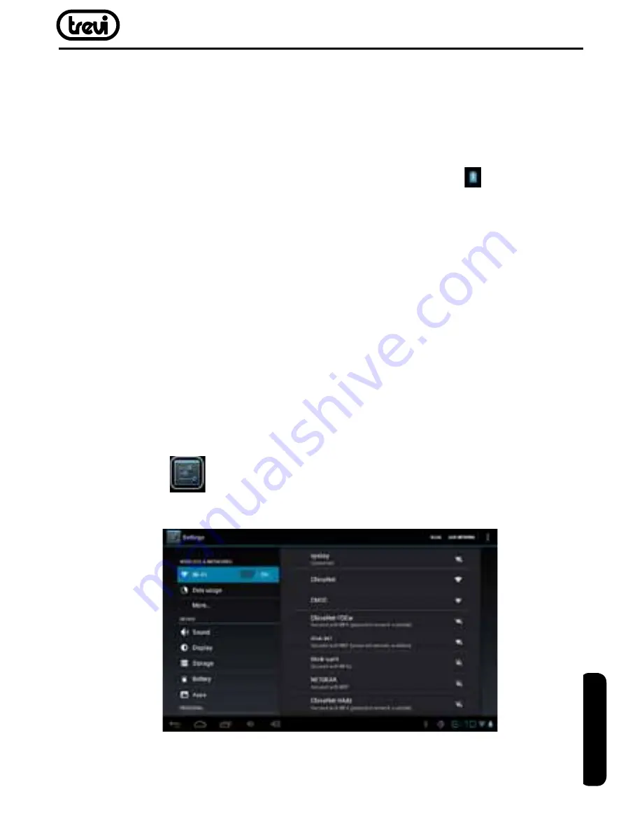 Trevi TAB 7 3G V8 User Manual Download Page 35