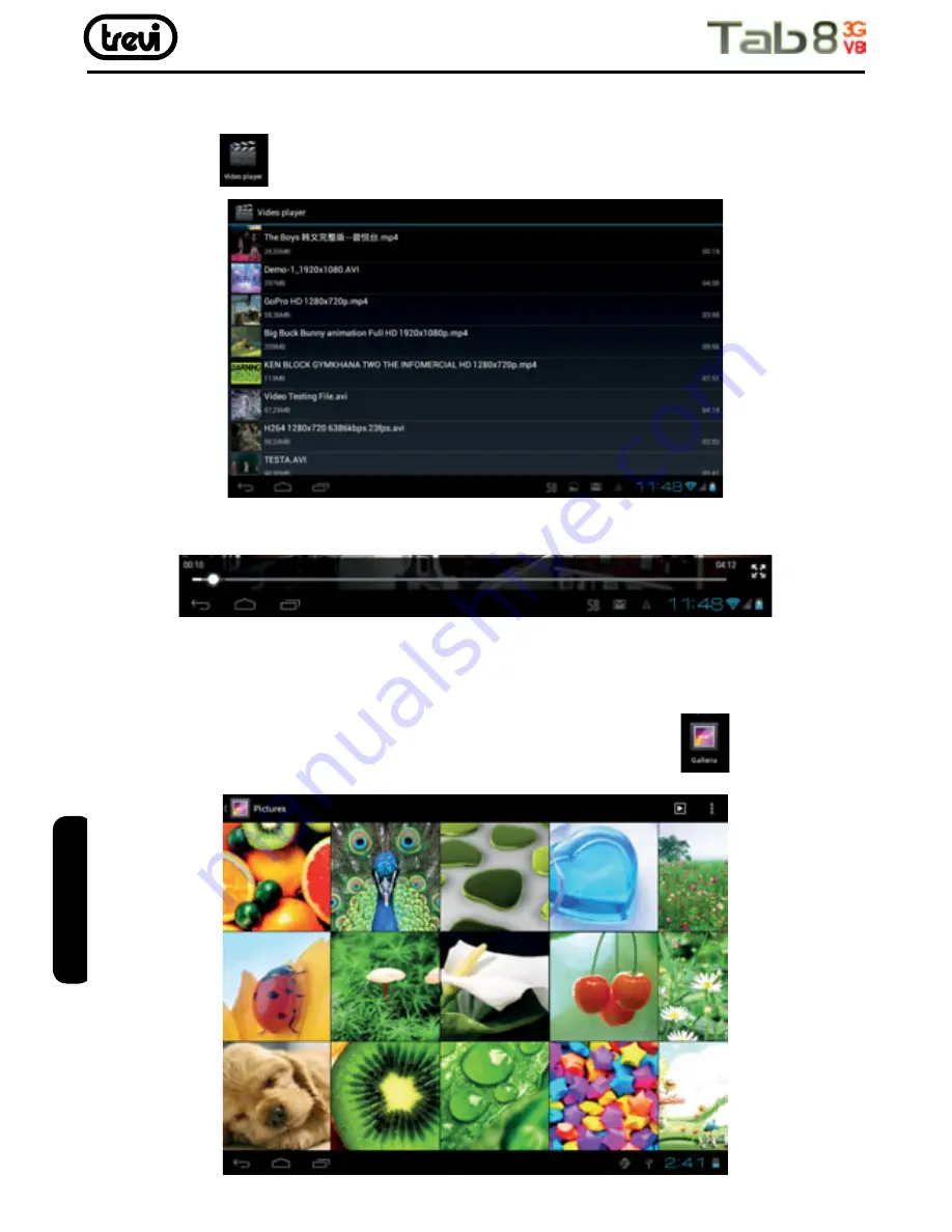 Trevi Tab8 3G V8 User Manual Download Page 22