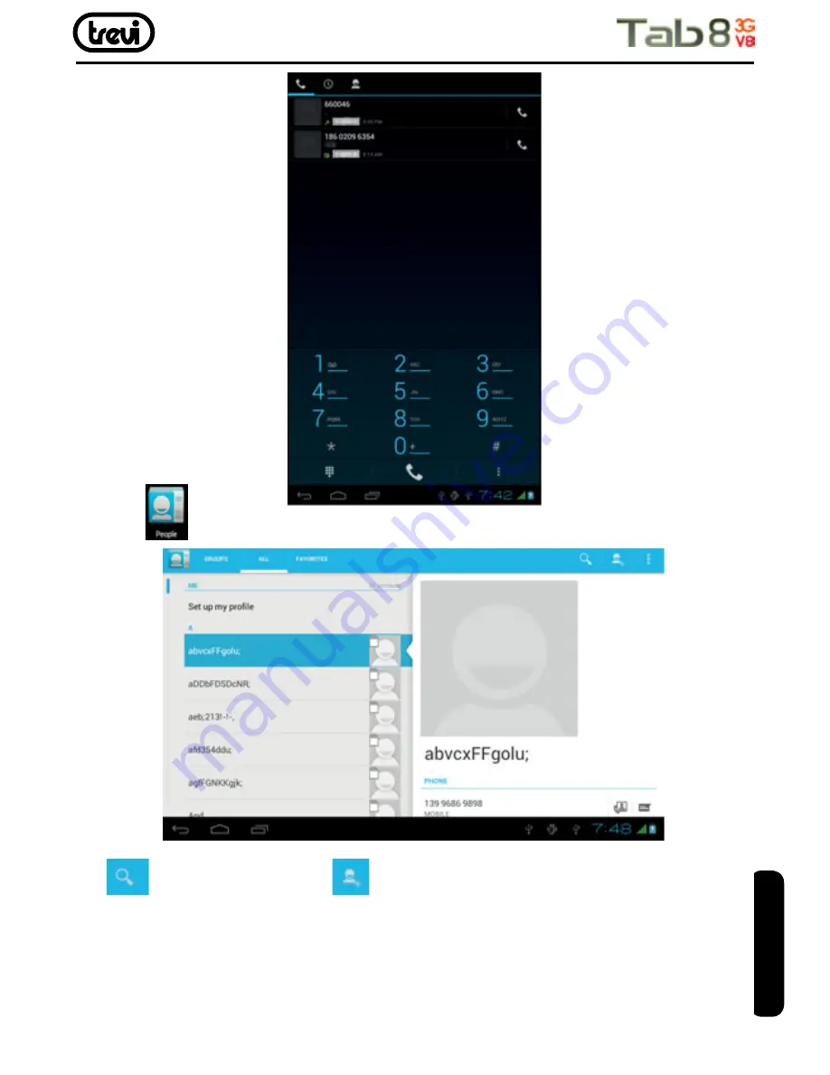Trevi Tab8 3G V8 Скачать руководство пользователя страница 41