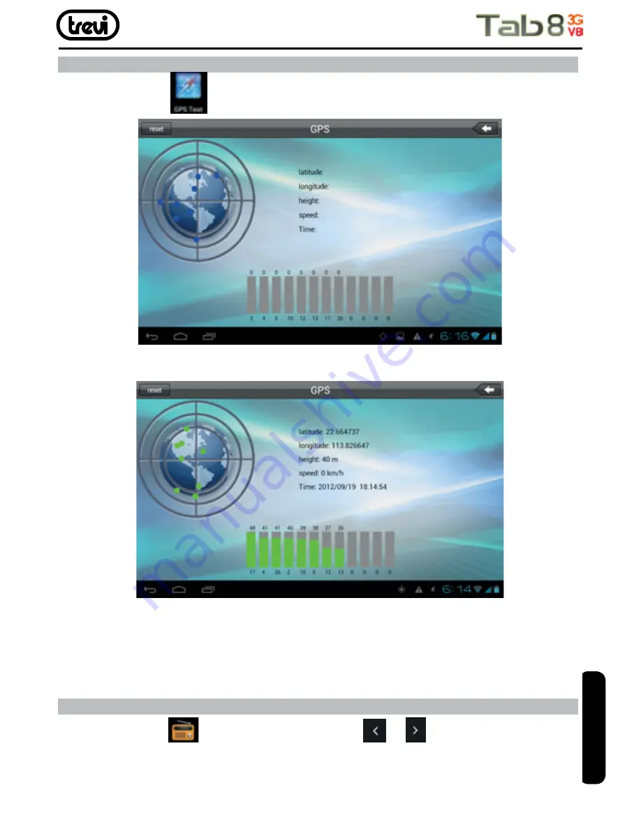 Trevi Tab8 3G V8 Скачать руководство пользователя страница 43