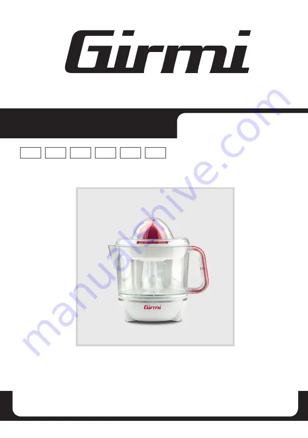 TREVIDEA Girmi SR03 User Manual Download Page 1