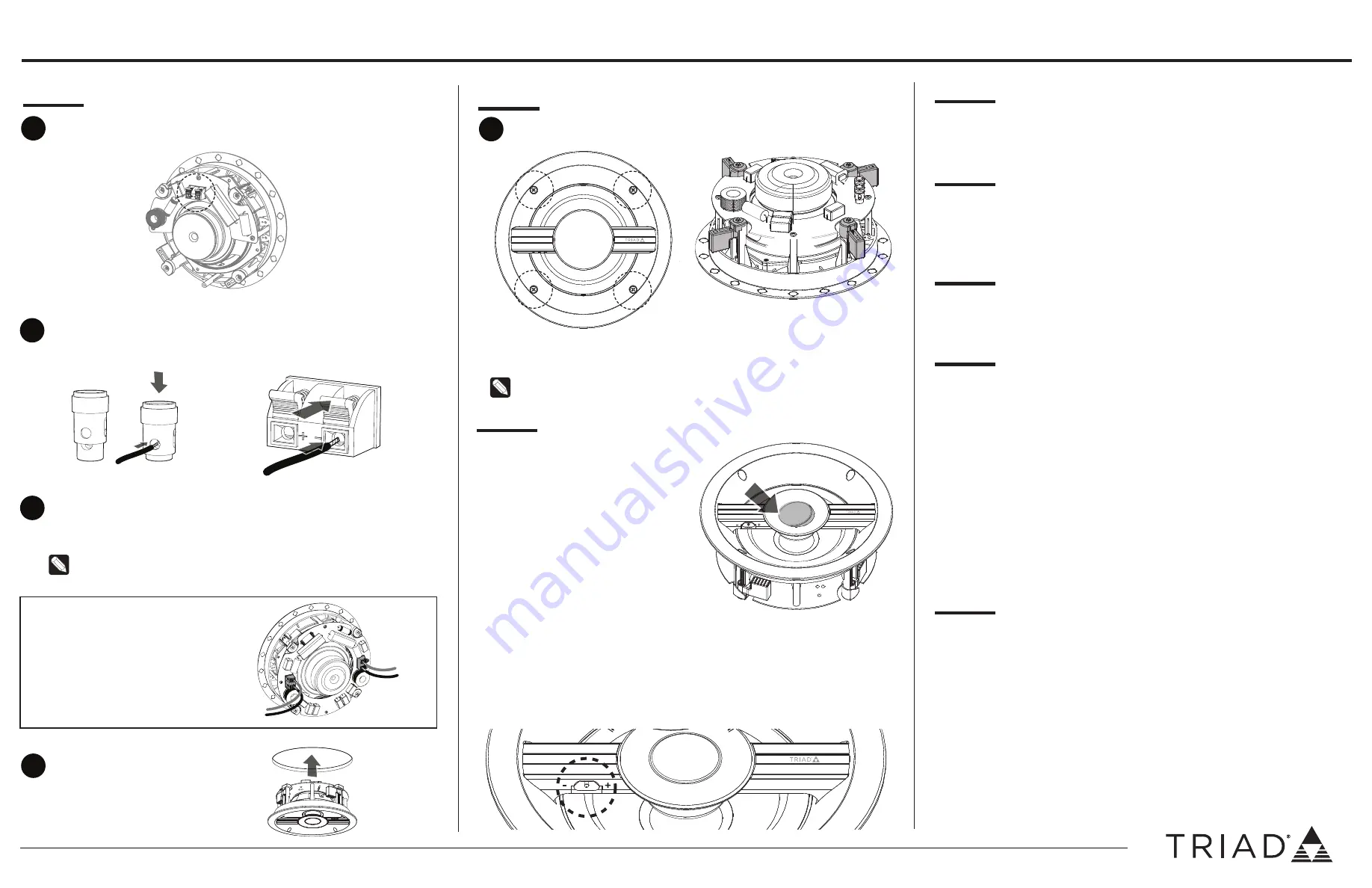 Triad Distributed Audio Series Quick Start Manual Download Page 2