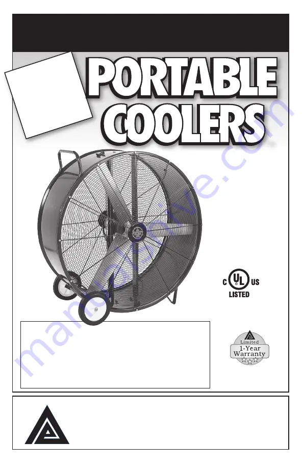 Triangle Engineering Portable Coolers PC Series Скачать руководство пользователя страница 1