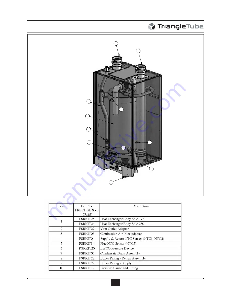 TriangleTube Prestige Slol 250 Скачать руководство пользователя страница 74