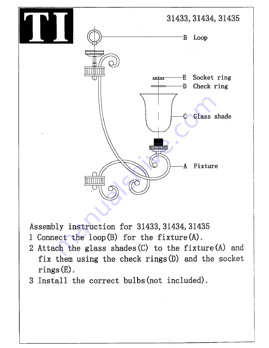 Triarch 31433 Assembly Instructions Download Page 1