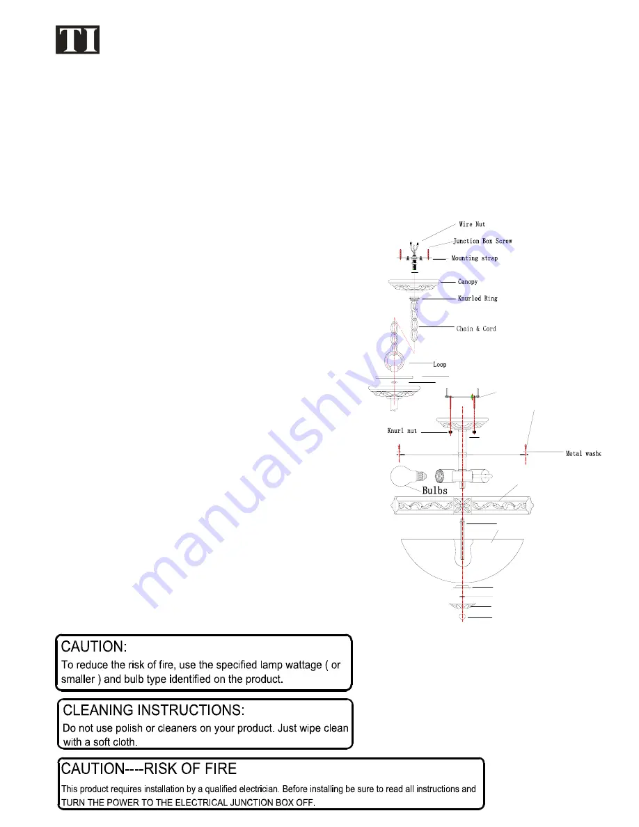 Triarch 31911 Assembly And Mounting Instructions Download Page 1