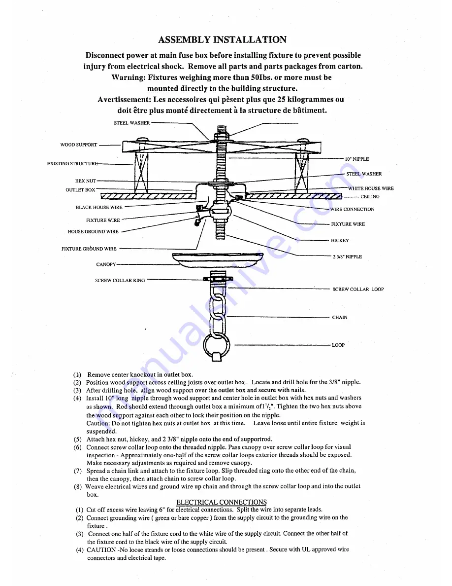 Triarch Indoor Lighting 29644 Assembly Instructions Download Page 3