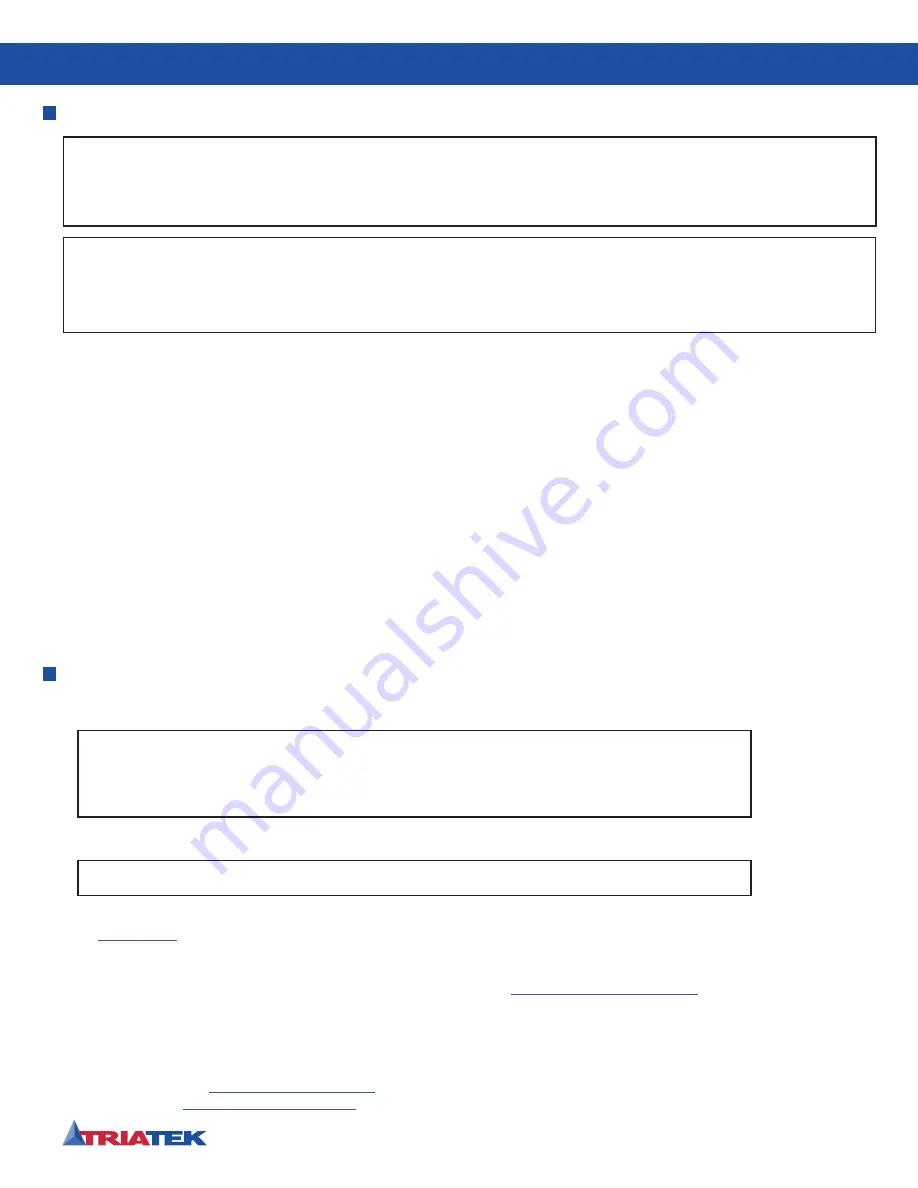 TRIATEK FMS-2000M User Manual Download Page 27