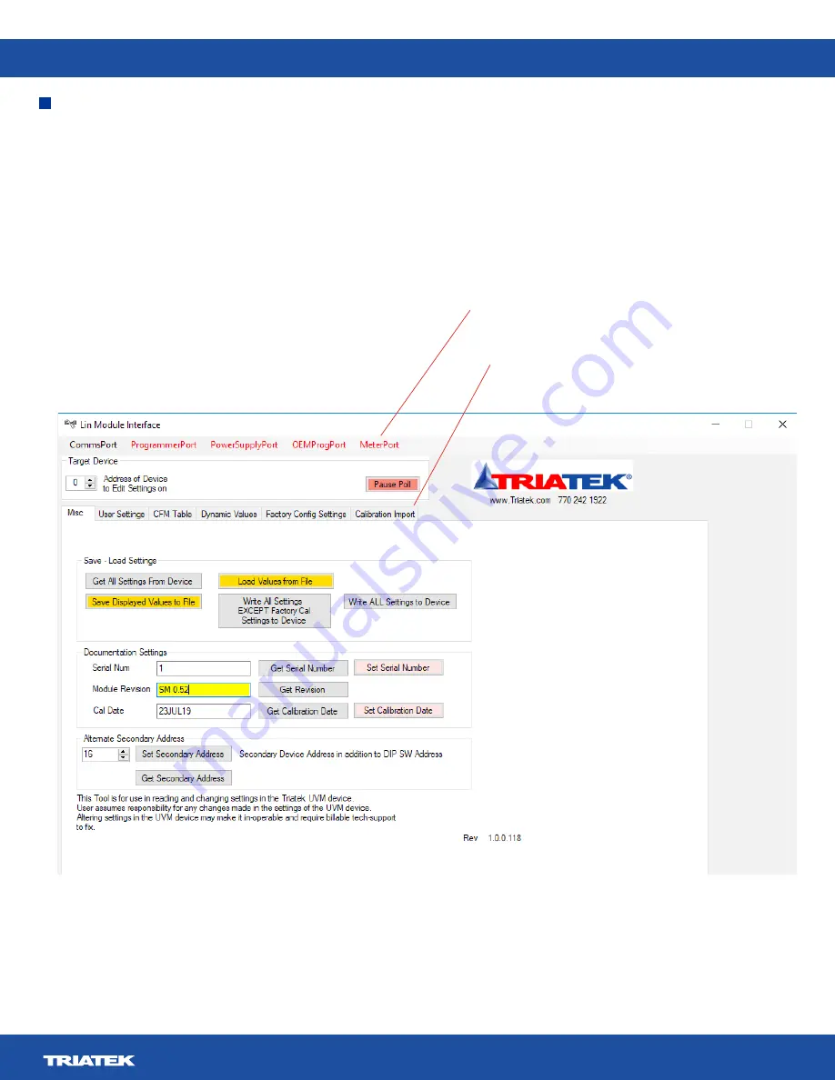 TRIATEK UVM-1000 Installation Manual Download Page 19