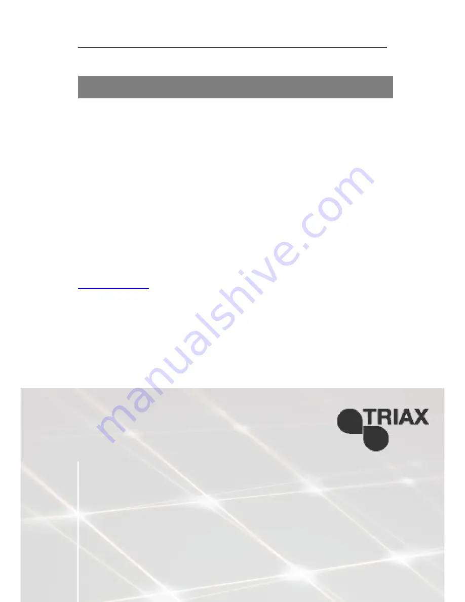 Triax 305030 User Manual Download Page 72