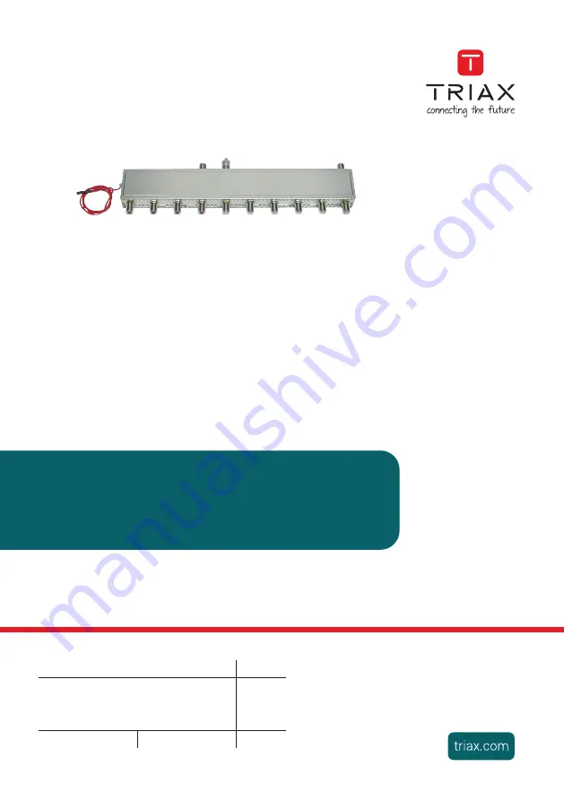 Triax CGSD 162 Assembly Instruction Manual Download Page 1