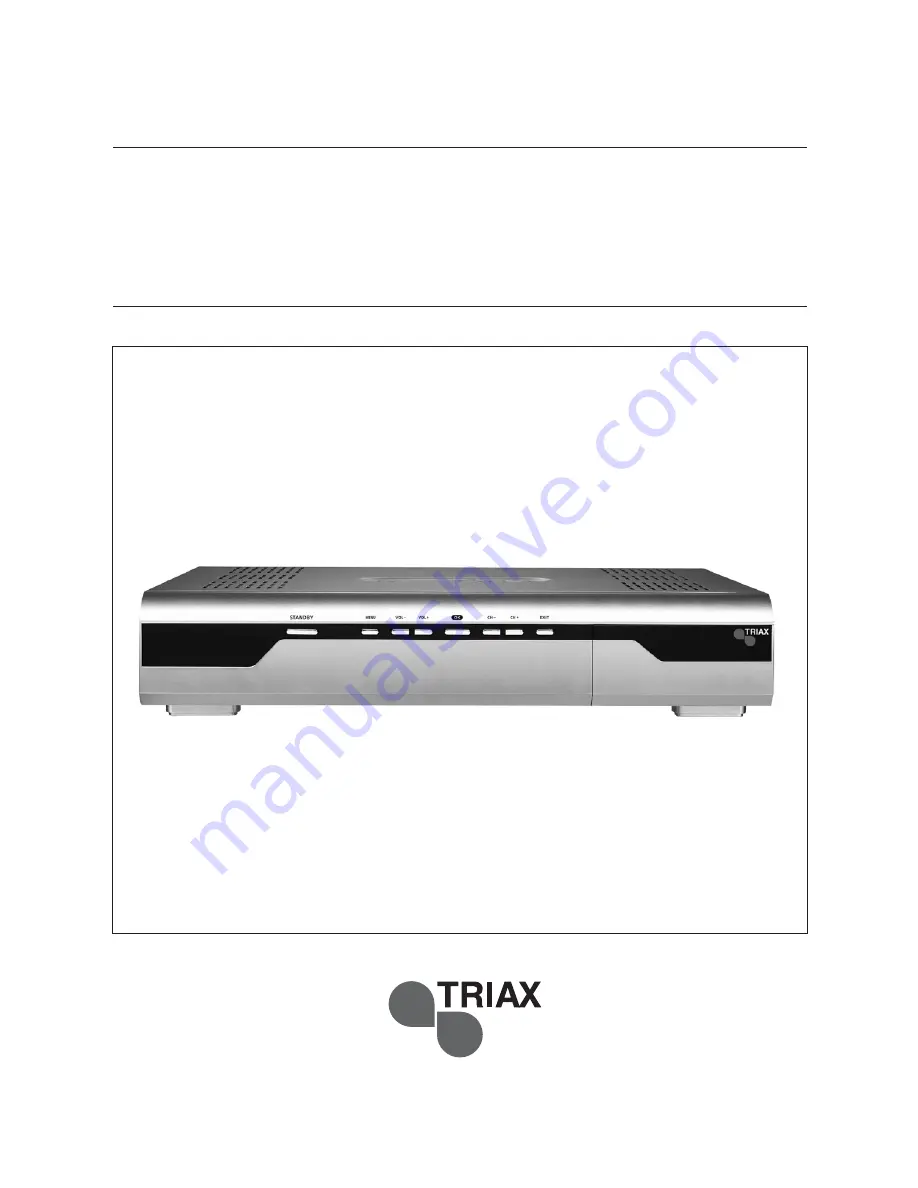 Triax CR 310 Скачать руководство пользователя страница 1