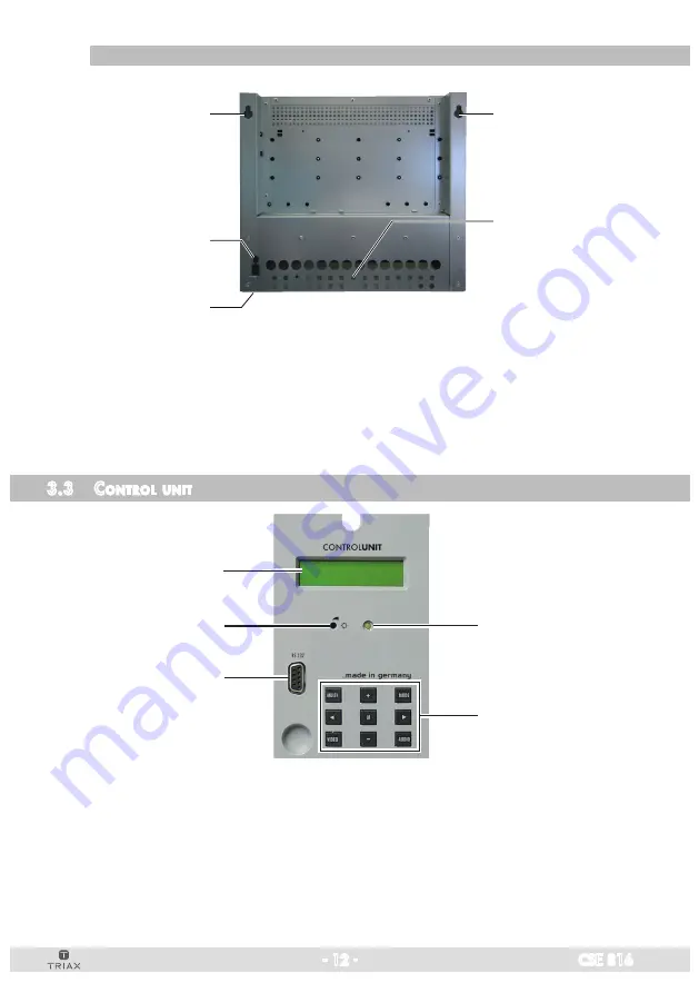 Triax CSE 816 Скачать руководство пользователя страница 12