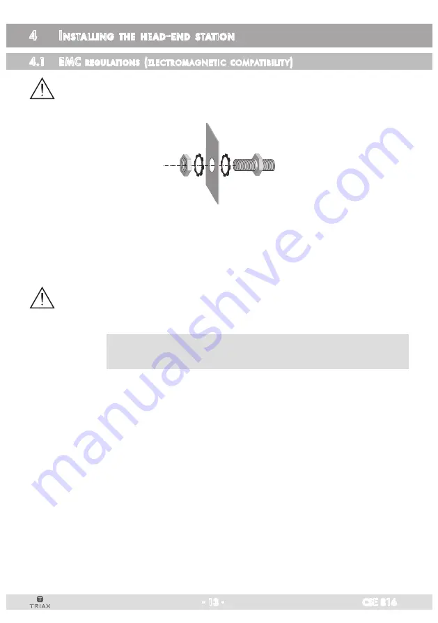 Triax CSE 816 Assembly Instruction Manual Download Page 13