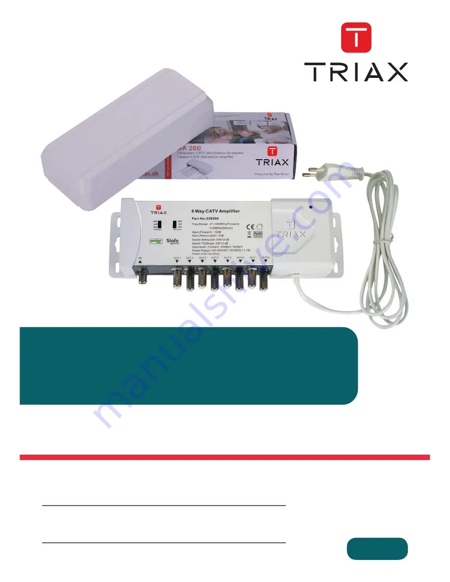 Triax IFA 284 Скачать руководство пользователя страница 1