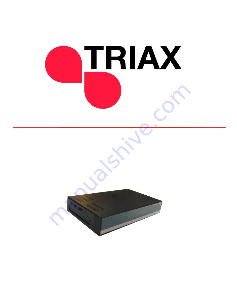 Triax SHD990 Quick Tips Manual Download Page 1