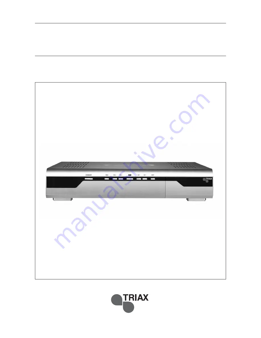 Triax STR 333 Use Manual Download Page 1