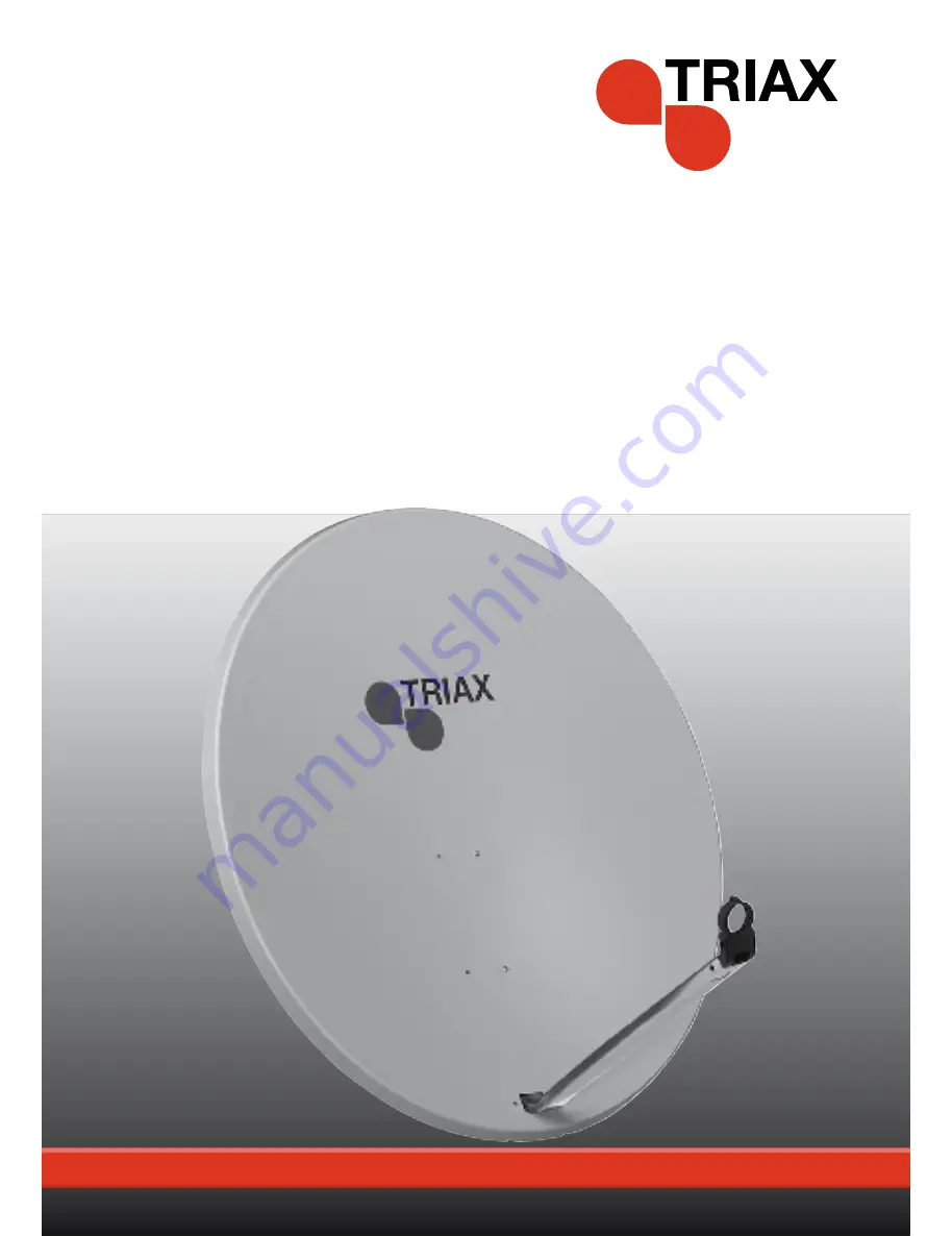 Triax TD110 dish Assembly And Mounting Instructions Download Page 1