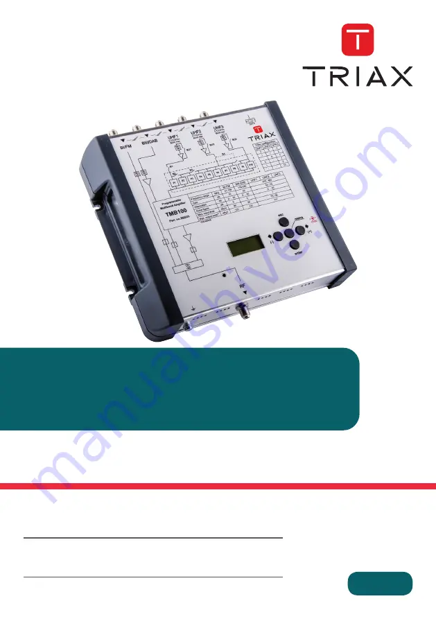 Triax TMB 100 Manual Download Page 1