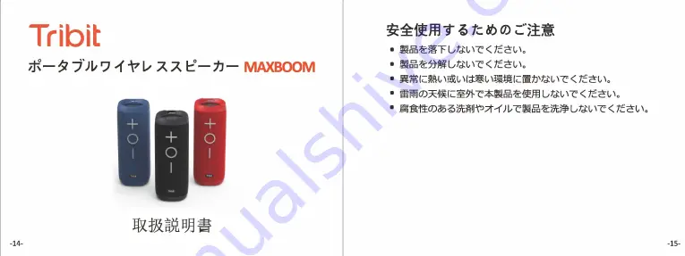 Tribit Maxboom User Manual Download Page 9