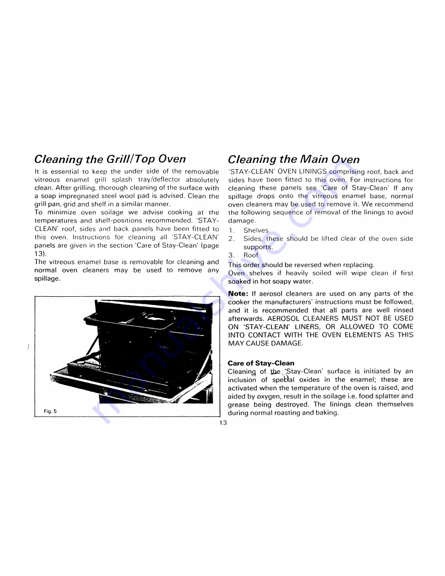 Tricity Bendix 2736BL Operating Instructions Manual Download Page 15